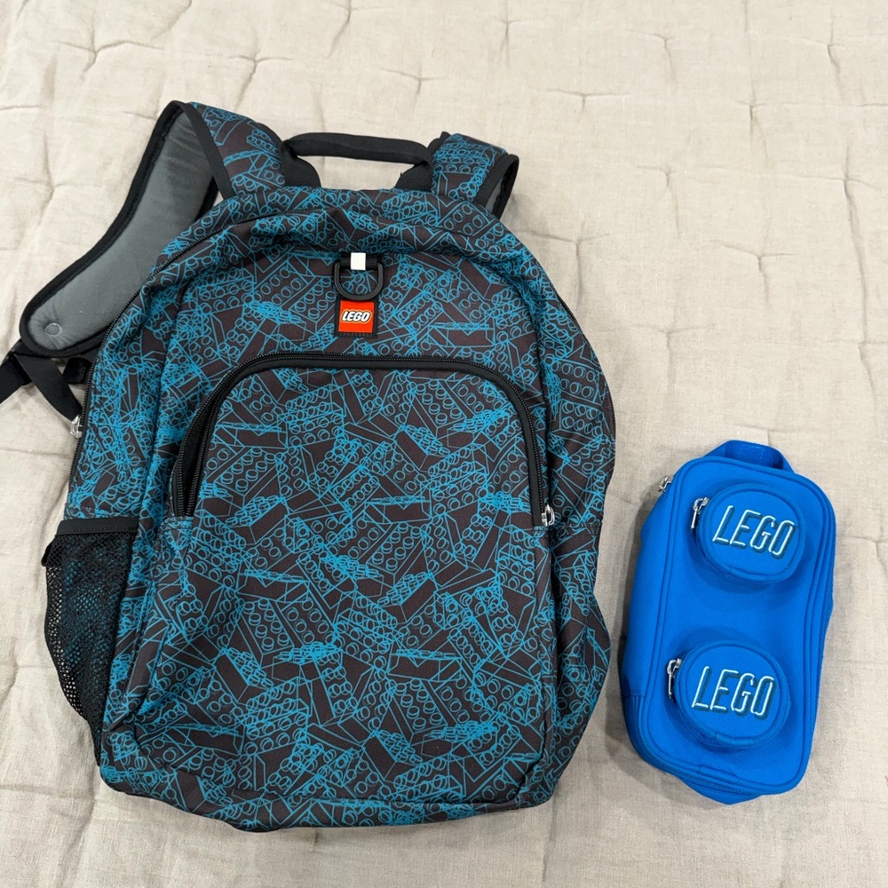 Lego backpack & pencil case